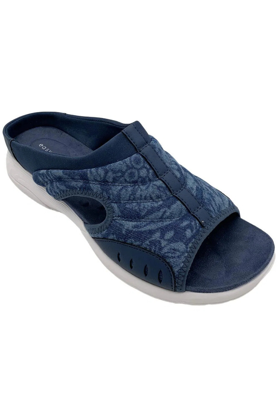 Easy Spirit Women's Traciee 2 Flat Sandal Denim - Narrow